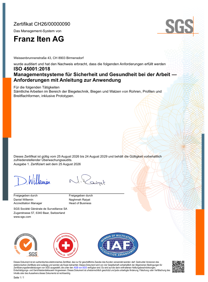 ISO 45001 SGS