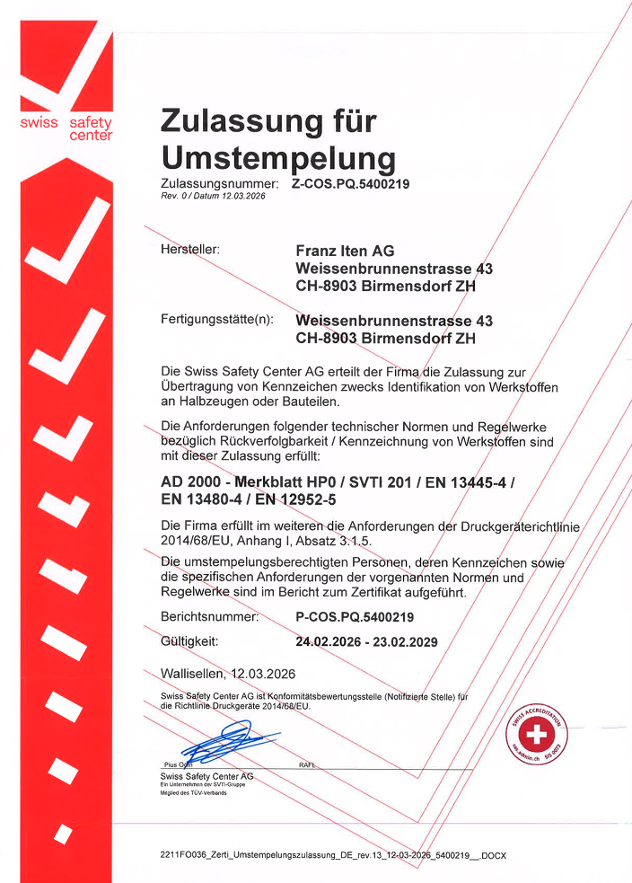 für Homepage Zulassung für Umstempelung – Mic-1